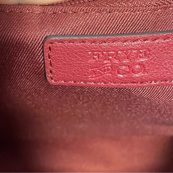 FRYE AND CO Red Satchel with Structured Design and Versatile Straps - Picture 10 of 10